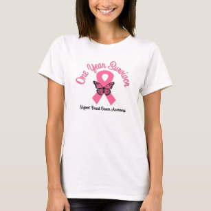 T-shirt Chemises d'un d'an survivant de cancer du sein