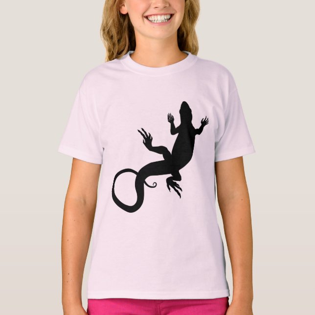 T-shirt Chemises enfant Lizard Sweatshirt Reptile Art  (Devant)