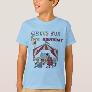 T-shirt Chemises et cadeaux Circus 5th Birthday