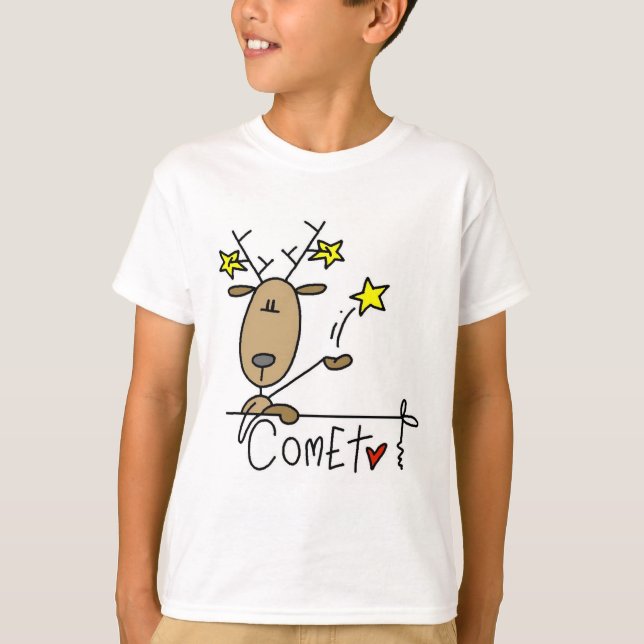 T-shirt Chemises et cadeaux Comet Reindeer (Devant)