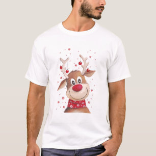 T-shirt Chemises et cadeaux de Noël Reindeer