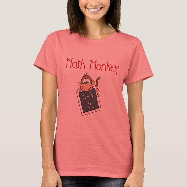 T-shirt Chemises et cadeaux Math Monkey (Devant)