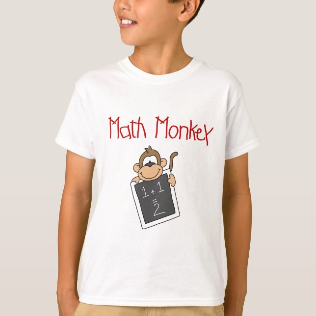 T-shirt Chemises et cadeaux Math Monkey (Devant)