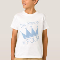 Chemises et cadeaux Prince Crown 4th Birthday