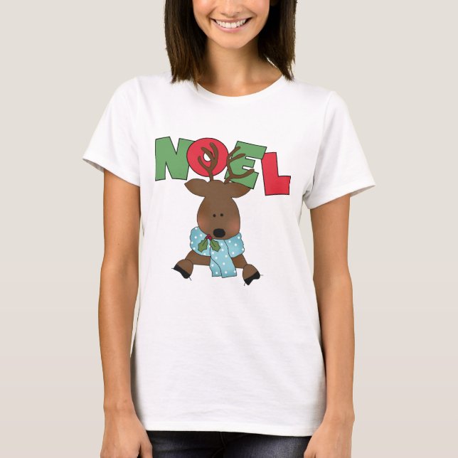 T-shirt Chemises et cadeaux Reindeer Noel (Devant)