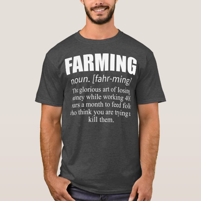 T-shirt Chemises fermières Définition de l'agriculture Cad (Devant)