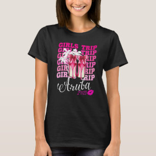 T-shirt Chemises Girls Trip Aruba 2023 Été Groupe de Corre