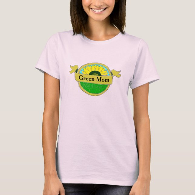 T-shirt Chemises Green Maman (Devant)