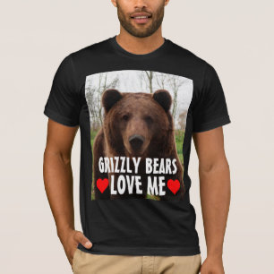 T-SHIRT CHEMISES GRIZZLY BEAR J'AIME OURS