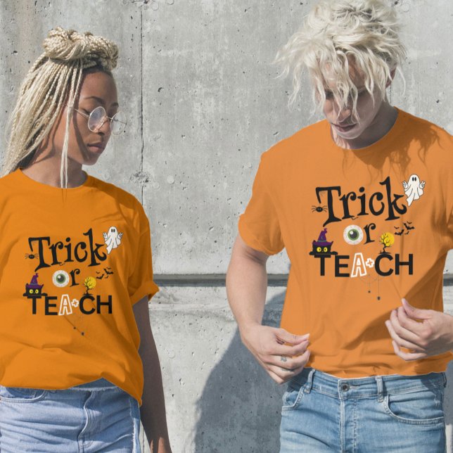 T-shirt Chemises Halloween enseignantes | Tracer Ou Enseig (Créateur téléchargé)