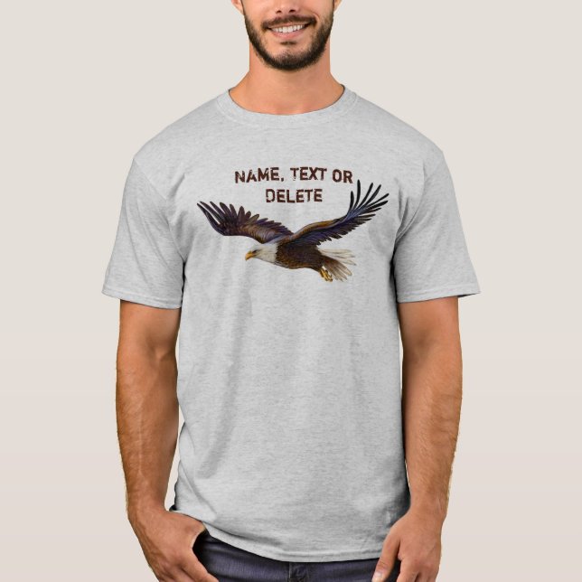 T-shirt Chemises homme EAGLE personnalisées en flammes maj (Devant)