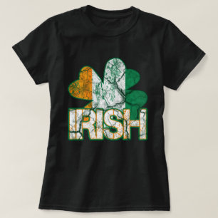 T-shirt Chemises irlandaises de drapeau de shamrock