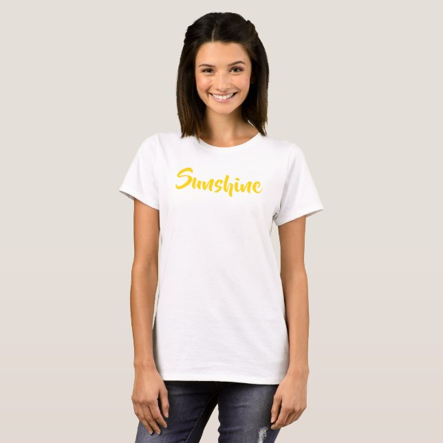 T-shirt Chemises jaunes Sunshine (Devant entier)