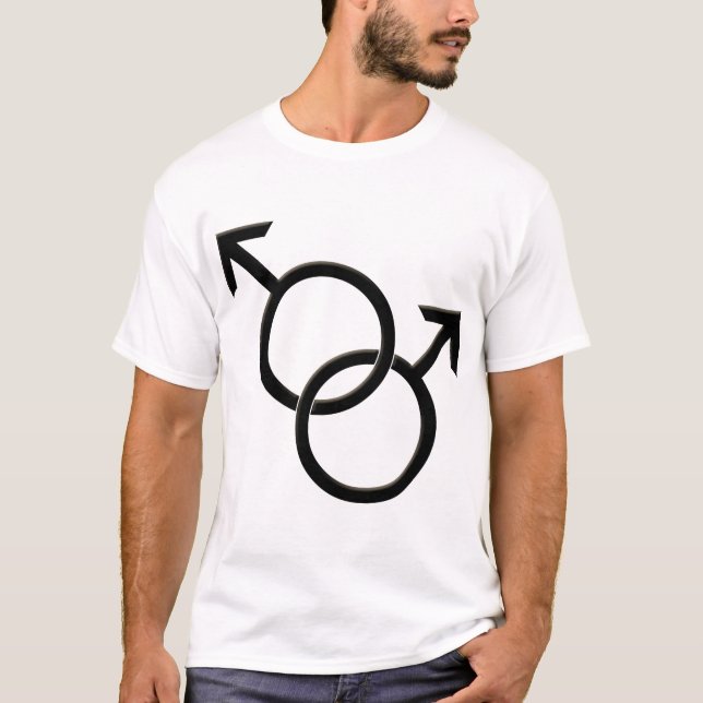 T-shirt Chemises mêmes sexes de l'amour des hommes de (Devant)