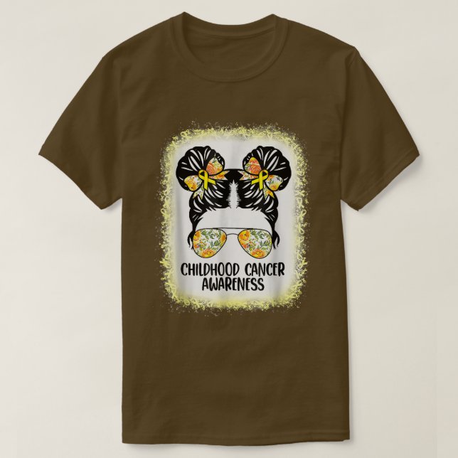 T-shirt Chemises Messy Bun Gold R (Design devant)