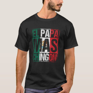T-shirt Chemises mexicaines pour hommes, drôle El Papa Mas