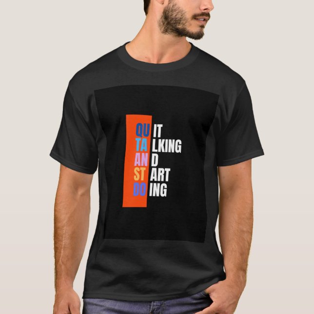 T-shirt Chemises noires demi-manches pour les gens intelli (Devant)