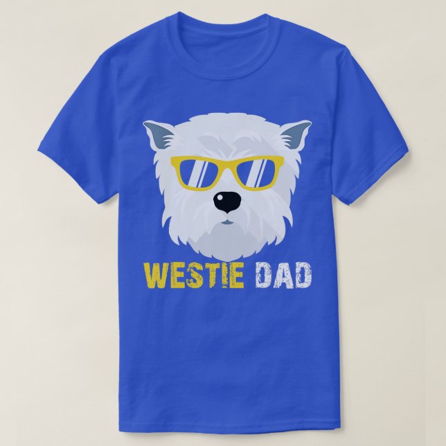 T-shirt Chemises Papa Westie Pour Propriétaires De Chiens  (Design devant)
