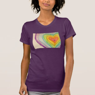 T-shirt Chemises personnalisées en forme de cœurs d'amitié