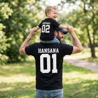 Chemises personnalisées pour papa et bébé - Assort