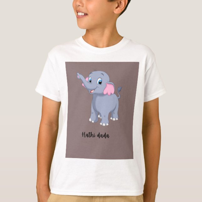 T-shirt Chemises pour enfants basiques (Devant)