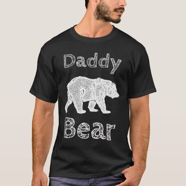 T-shirt Chemises Pour Hommes Drôle Papa Porte T Chemise Pè (Devant)