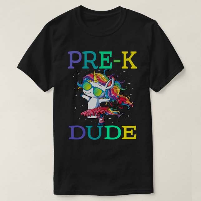 T-shirt Chemises Pré-k En Verre Solaire Préscolaire Retour (Design devant)