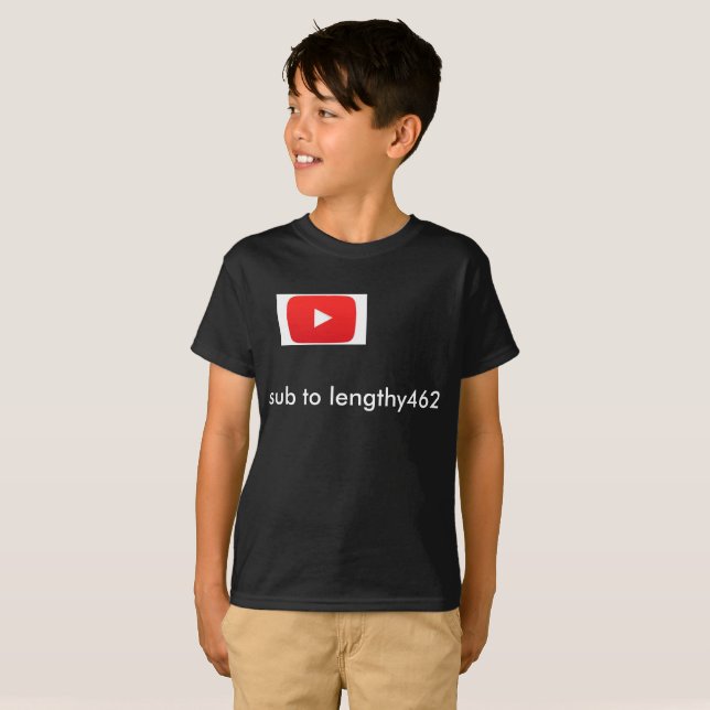 T-shirt chemises prolongées de youtube (Devant entier)