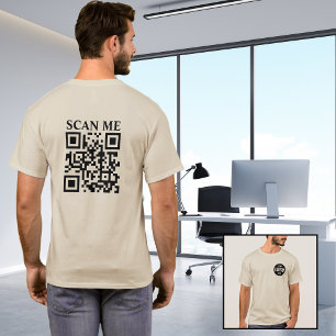 T-shirt Chemises QR Code personnalisées : Promouvoir le lo