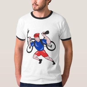 T-shirt Chemises rétro pour cycliste de montagne