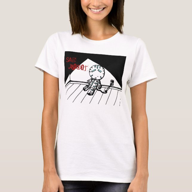 T-shirt Chemises robots tristes (Devant)