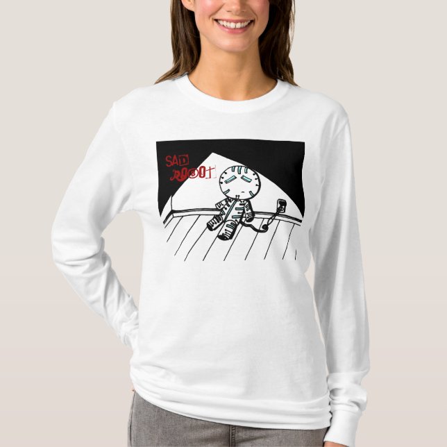 T-shirt Chemises robots tristes (Devant)