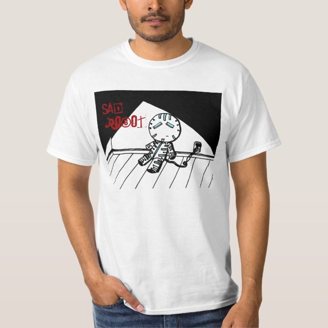 T-shirt Chemises robots tristes (Devant)