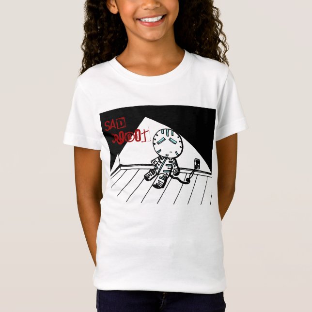 T-Shirt Chemises robots tristes (Devant)