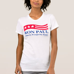 T-shirt Chemises Ron Paul Red White et Blue Americana