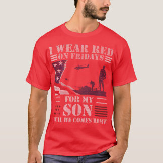 T-shirt Chemises rouges de vendredi pour le fils de