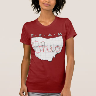 T-shirt Chemises rouges/marron d'agilité de l'Ohio