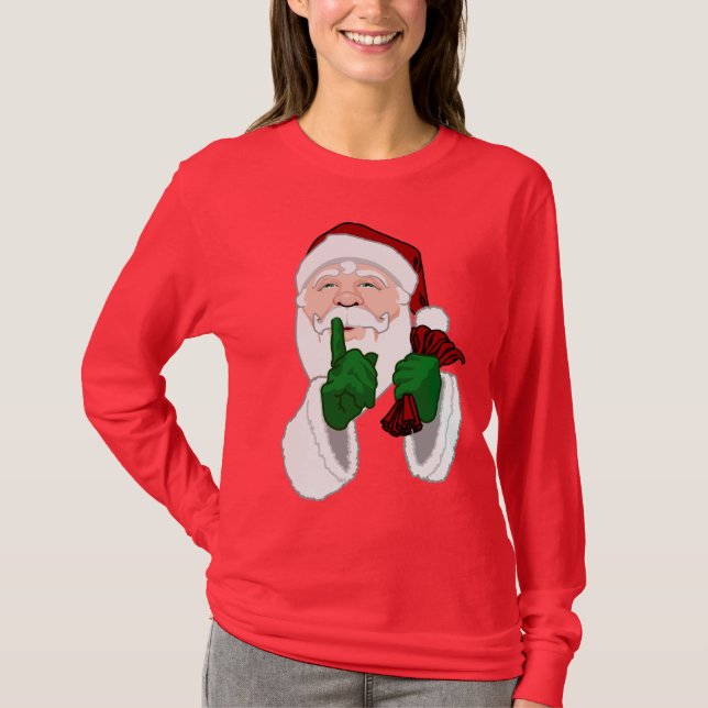 T-shirt Chemises Santa Clause Femmes Père Noël (Devant)