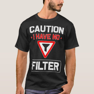 T-shirt Chemises Sarcastiques pour hommes Femmes Attention