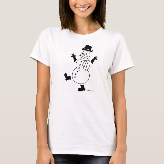 T-shirt Chemises Snowman (Devant)