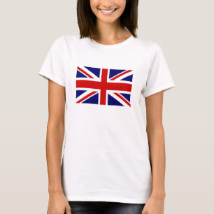 T-shirt Chemises T pour femmes avec drapeau Union Jack bri