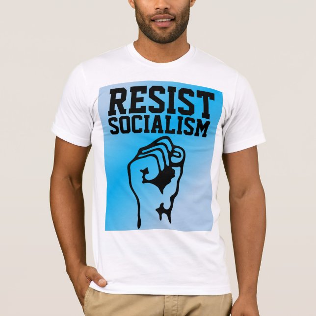 T-SHIRT CHEMISES T SOCIALISME RÉSISTE (Devant)