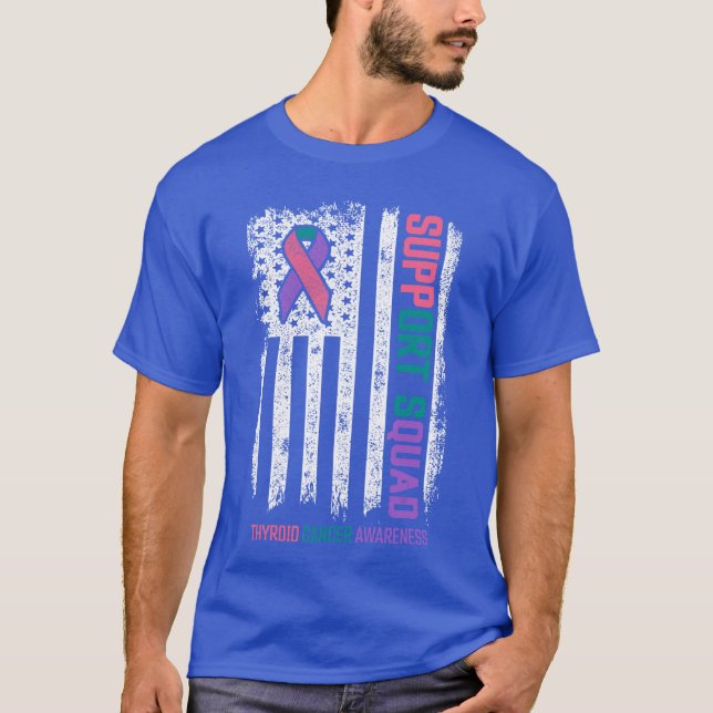 T-shirt Chemises Thyroïde Équipe de Soutien Sensibilisatio (Devant)