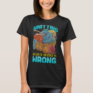 T-shirt Chemises tricots Pour Femmes Fil Drôle Tricot