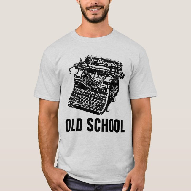 T-shirt Chemises VINTAGE de machine à écrire (Devant)