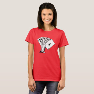 T-shirt Chemises Vintages d'illustration Royal Flush
