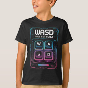 T-shirt chemises wasd pour joueurs pc