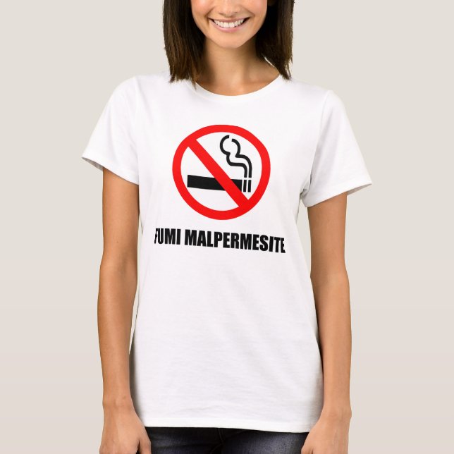 T-shirt Chemisette non smoking (Devant)