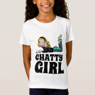 T-Shirt CHEMISETTE RÉTRO POUR FILLES ET ENFANTS AVEC UNE F
