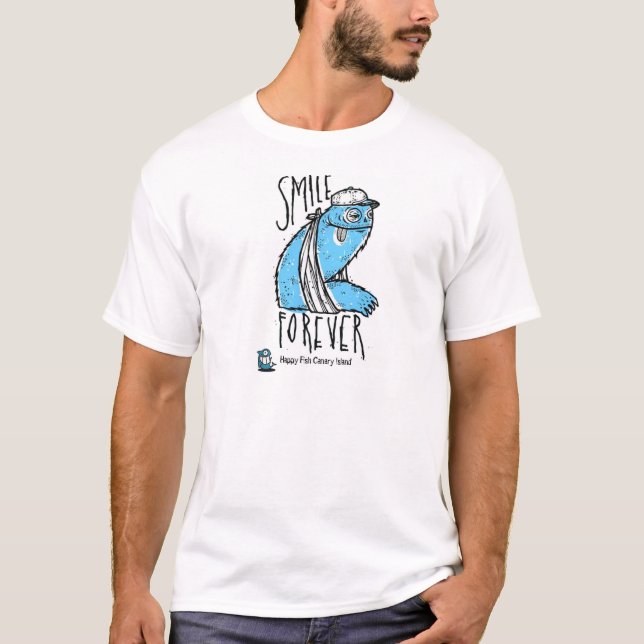 T-shirt chemisette smile (Devant)